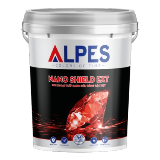 Sơn ngoại thất siêu bóng cao cấp Alpes Nano Shield EX