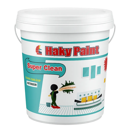 Sơn nội thất lau chùi hiệu quả Haky Super Clean In
